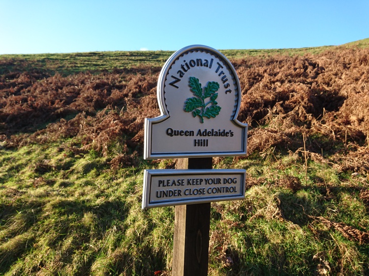 Sign Marking Queen Adelaide’s Hill