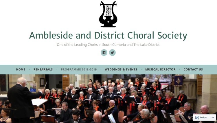 Ambleside Choral Society Christmas Concert December 2018