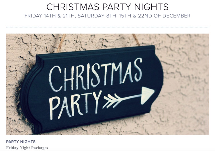 Christmas Party Nights at Beech Hill Hotel December 2018