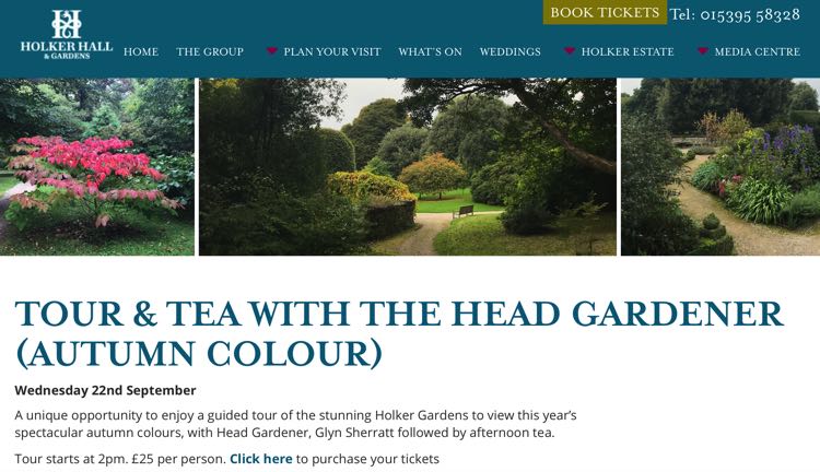 Tour & Tea with the Head Gardener