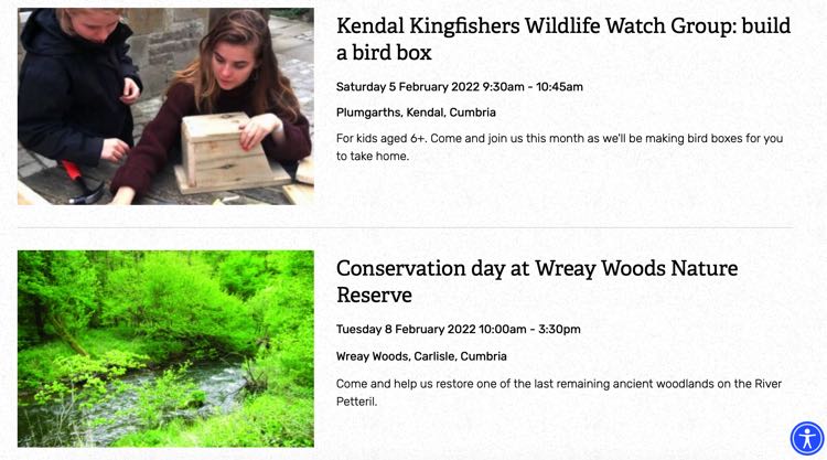Cumbria Wildlife Trust February 2022