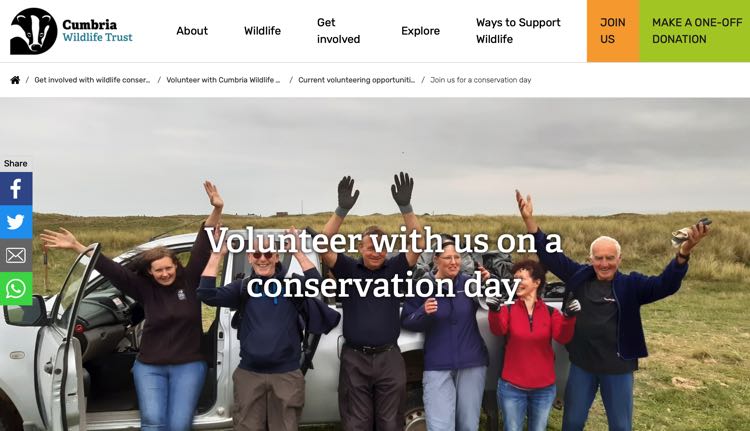 Conservation Days with the Cumbria Wildlife Trust