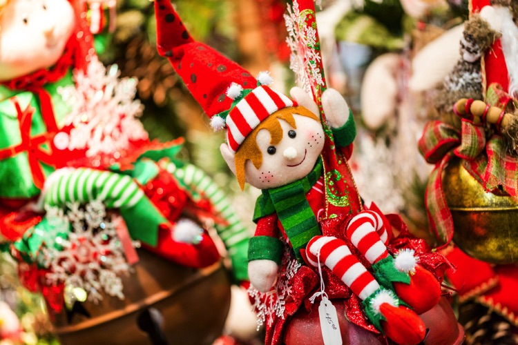 Handmade elf Christmas decoration