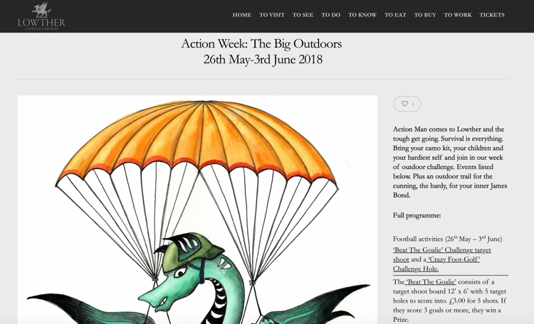 Action Week – The Big Outdoors at Lowther Castle May 2018