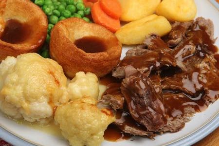 A Sunday roast with all the traditional fixings