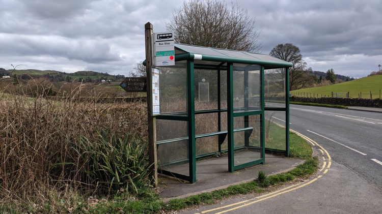 The Bus Shelter at the Start of Mirk Lane