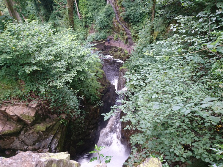 Looking Down from the Top of Aira Force